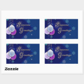 Seizoensgroeten Rechthoekige Sticker (Vel)