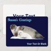 Seizoensgroeten - Ringelrob Feestdagenkaart (Voorkant / Achterkant)