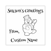 Seizoensgroeten Rubberstempel (Afrduk)