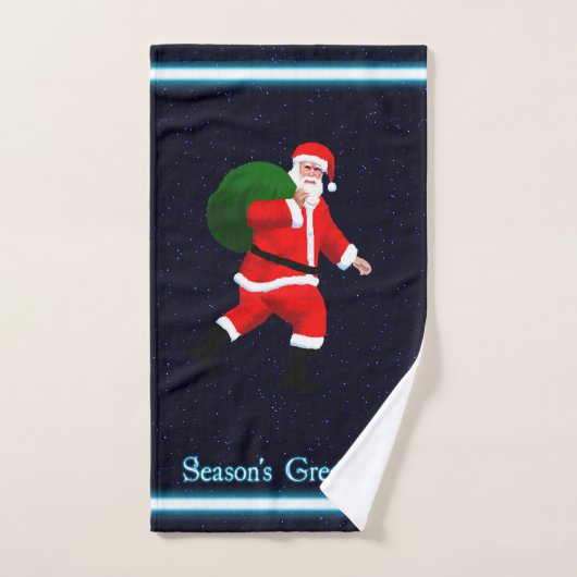 Seizoensgroeten - Santa Claus Handdoek (Handdoek)
