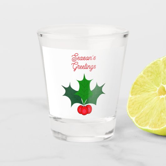 Seizoensgroeten Shotglas Shot Glas (Voorkant)