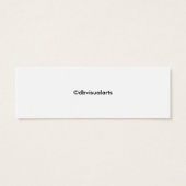 seizoensgroeten sneeuwvlokken mini visitekaartjes (Achterkant)