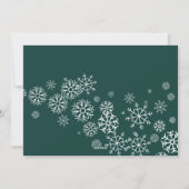 Seizoensgroeten | Snowflake 3 Foto-collage Feestdagenkaart (Achterkant)