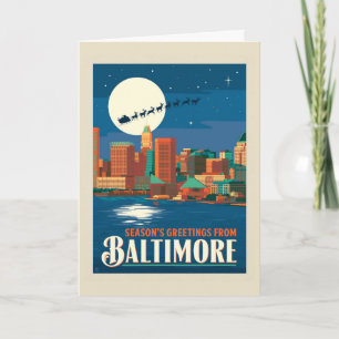 Seizoensgroeten uit Baltimore Kaart