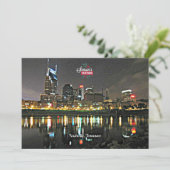 Seizoensgroeten uit Nashville, Tennessee Feestdagenkaart (Staand voorkant)