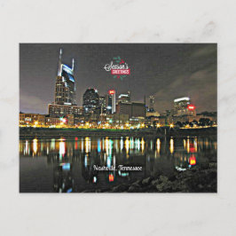 Seizoensgroeten uit Nashville, Tennessee Feestdagenkaart