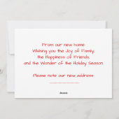Seizoensgroeten uit New Home Feestdagenkaart (Achterkant)