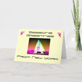Seizoensgroeten, uit New York, Feestdagen Kaart