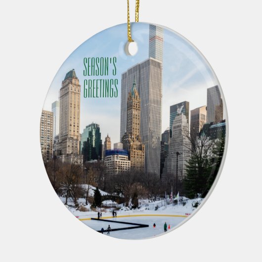 Seizoensgroeten uit NYC-Ornament Keramisch Ornament (Links)