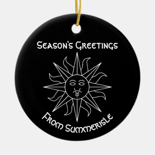 Seizoensgroeten uit Summerisle Keramisch Ornament (Voorkant)