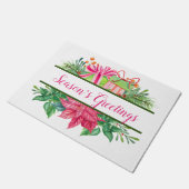 Seizoensgroeten | Vakantia Greens, Pointsettias Deurmat (Schuin)