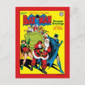 Seizoensgroeten van Batman en Robin Feestdagenkaart (Voorkant)