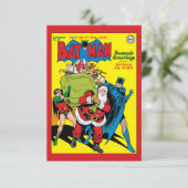 Seizoensgroeten van Batman en Robin Kaart (Staand voorkant)