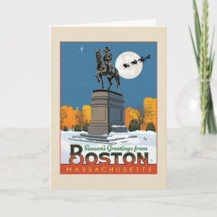 Seizoensgroeten van Boston Common! Kaart
