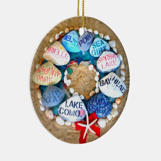 Seizoensgroeten van de Jersey Shore Ornament (Rechts)