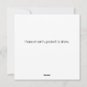 Seizoensgroeten van de Planet Earth Kerstmis Feestdagenkaart (Achterkant)