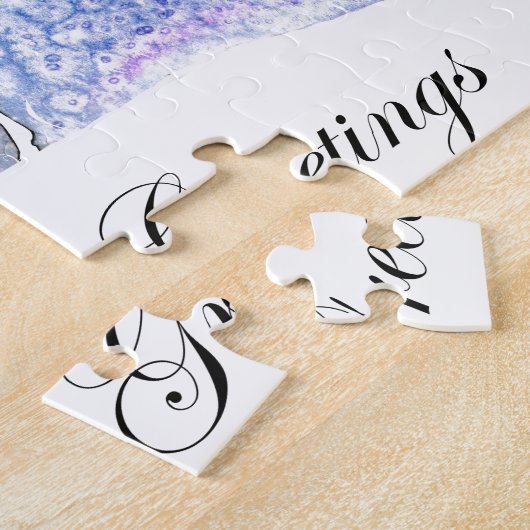 Seizoensgroeten van de Scene Legpuzzel (Zijkant)