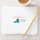 Seizoensgroeten van nieuwe huislabel etiket (Insitu)