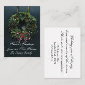 Seizoensgroeten van ons nieuwe huis informatiekaartje (Voorkant / Achterkant)