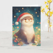 Seizoensgroeten van Otter Kaart (Gele Bloem)