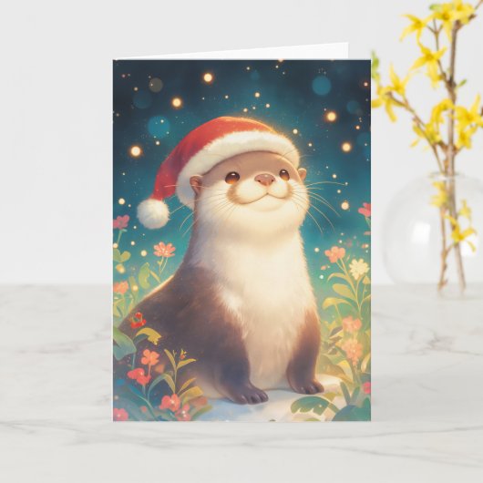 Seizoensgroeten van Otter Kaart (Gele Bloem)