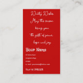 Seizoensgroeten Visitekaartje (Achterkant)