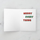 Seizoensgroeten vouwbaar Wenskaart Kaart (Binnen)