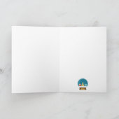 Seizoensgroeten vouwbaar Wenskaart Kaart (Binnen)