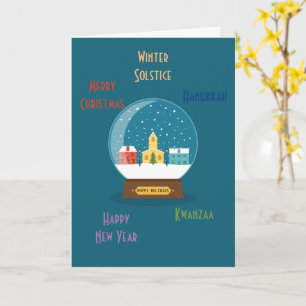 Seizoensgroeten vouwbaar Wenskaart Kaart