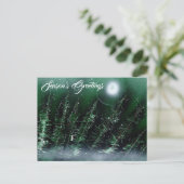 Seizoensgroeten Wintergreen Briefkaart (Staand voorkant)