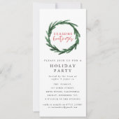 Seizoensgroeten zakelijk kerstfeest kaart (Voorkant)