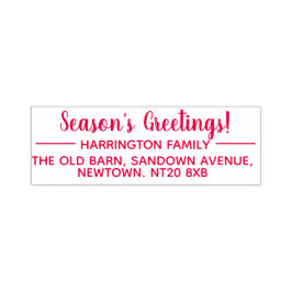 Seizoensgroeten Zelfinktende Stempel