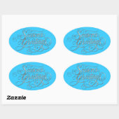 Seizoensgroeten zilver sticker elke kleur (Vel)