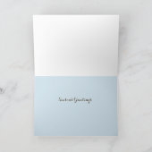 Seizoensgroetenkaart Winter in New England Feestdagen Kaart (Binnen)