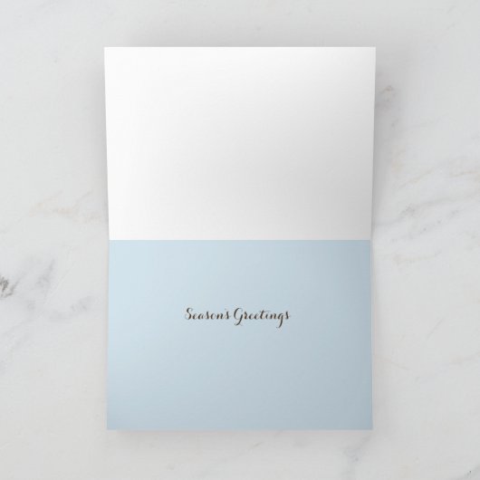 Seizoensgroetenkaart Winter in New England Feestdagen Kaart (Binnen)