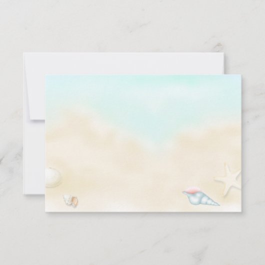 Seizoenshellen op het Beach Wedding RSVP (Voorkant)