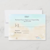Seizoenshellen op het Beach Wedding RSVP (Achterkant)