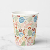 Seizoenshellen van de kust papieren bekers (Rechts)