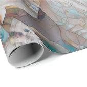 Seizoenshells Ocean Beach Mosaic Art-ontkoppeling Cadeaupapier (Rol Hoek)