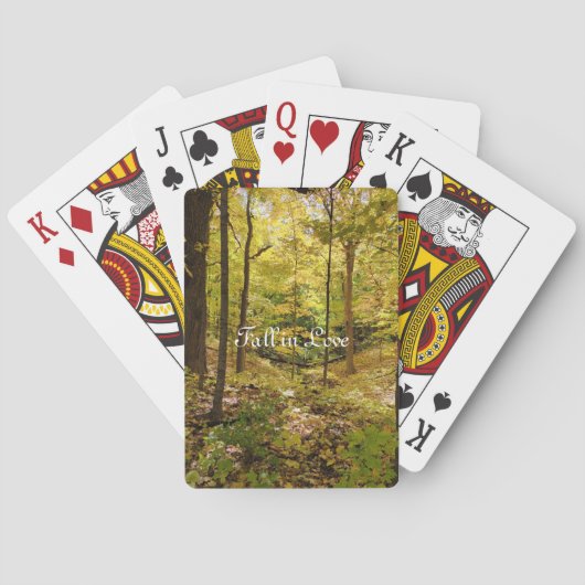 Seizoenskaarten voor herfstdecoratie en plezier pokerkaarten (Achterkant)