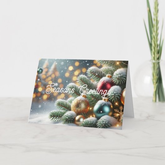 Seizoenskaartje Feestdagen Kaart (Voorkant)