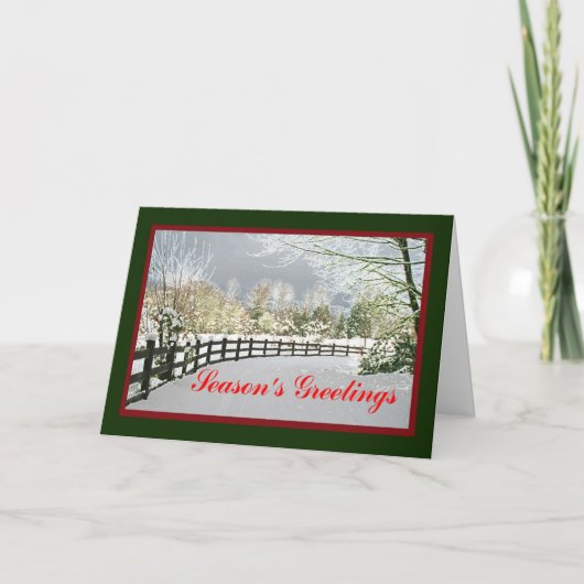 Seizoenskaartje Feestdagen Kaart (Voorkant)