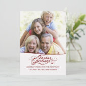 Seizoenskaartje voor feestdagen feestdagenkaart (Staand voorkant)