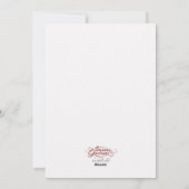 Seizoenskaartje voor feestdagen feestdagenkaart (Achterkant)