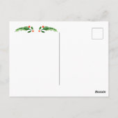 Seizoenskaartje voor groeten briefkaart (Achterkant)