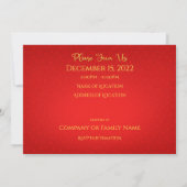 Seizoenskaartje voor het uitnodigen van groeten kaart (Achterkant)