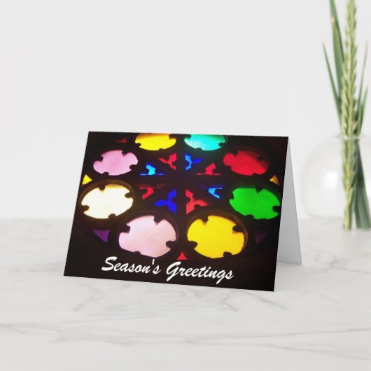 Seizoenskaartje voor kerstmis feestdagen kaart (Voorkant)