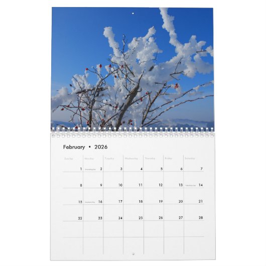 Seizoenskalender 2026 kalender (Feb 2026)