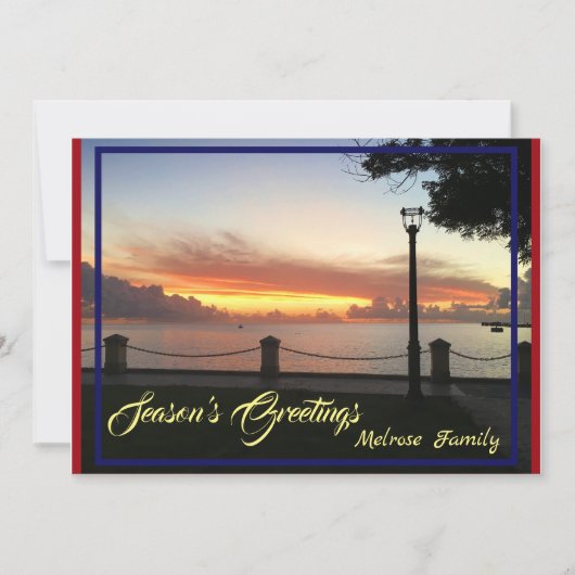 Seizoenskerstfeest Feestdagenkaart (Voorkant)