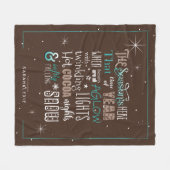 Seizoenskerstgedicht ID593 Fleece Deken (Voorkant (Horizontaal))